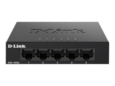 D-Link : SWITCH 5 PORTS GIGABIT METALLIC