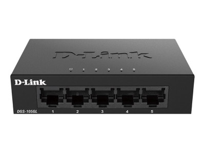 D-Link : SWITCH 5 PORTS GIGABIT METALLIC