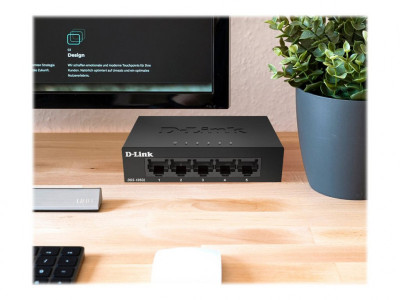 D-Link : SWITCH 5 PORTS GIGABIT METALLIC