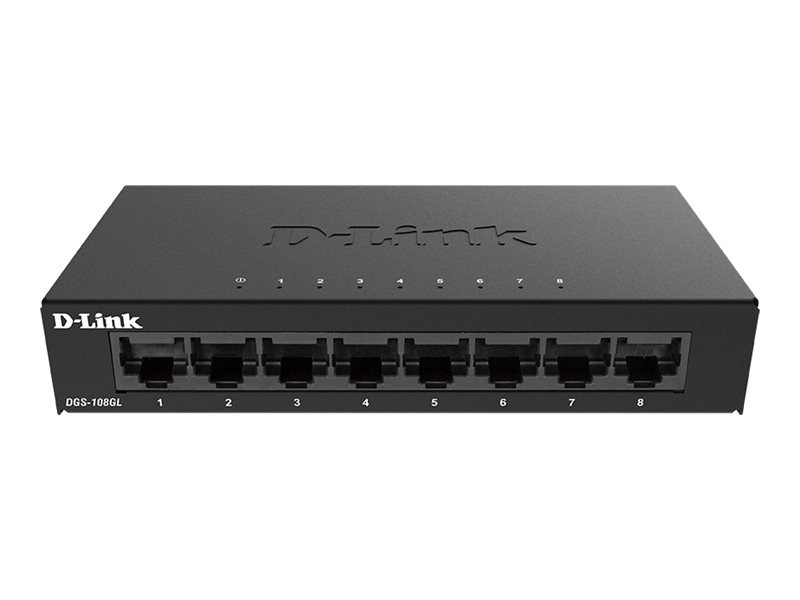 D-Link : SWITCH 8 PORTS GIGABIT METALLIC