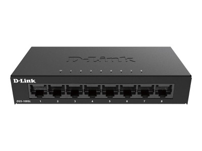 D-Link : SWITCH 8 PORTS GIGABIT METALLIC