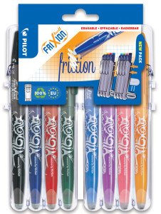 PILOT Stylo roller FRIXION BALL 07 Set2Go, étui de 4 Fun