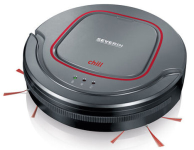 SEVERIN Aspirateur robot Chill RB 7025, noir/rouge