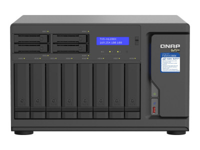 Qnap : TVS-H1288X-W1250-16G 12 BAY 3.3 GHZ 6C 16GB DDR4 4 X 2.5GBE