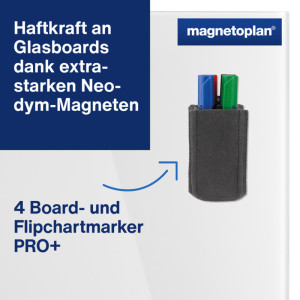 magnetoplan Pot à crayons magnetoTray, petit, gris