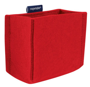 magnetoplan Pot à crayons magnetoTray, petit, rouge