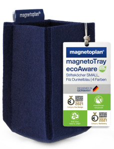 magnetoplan Pot à crayons magnetoTray, petit, rouge