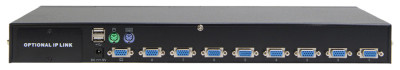 DIGITUS KVM Combo Switch USB / PS/2, 8-fach, schwarz