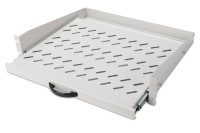 Étagère DIGITUS 19, 2 U, extensible, noire (RAL 9005)