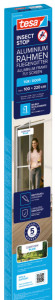 tesa Moustiquaire ALU COMFORT portes, 1,00 m x 2,20 m, gris