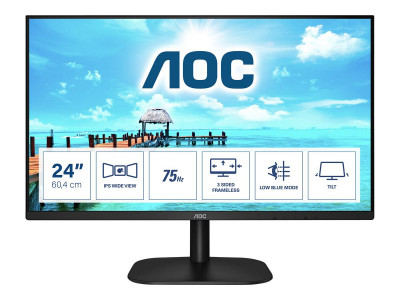 AOC : 23.8IN LCD 1920X1080 16:9 4MS 24B2XH/EU 1000:1 VGA/HDMI