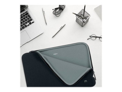 Mobilis : SLEEVE SKIN 12.5-14IN BICOLOR BLACK OUTSIDE et GREY INSIDE