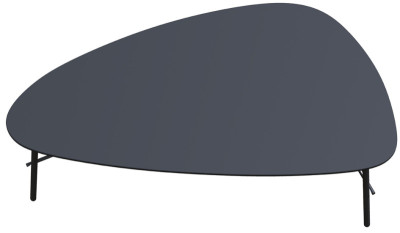 PAPERFLOW Beistelltisch LAZY, (B)600 x (T)500 mm, schwarz
