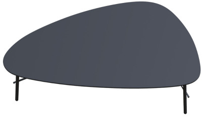 PAPERFLOW Table d'appoint LAZY, (L)605 x (P)500 mm, noir