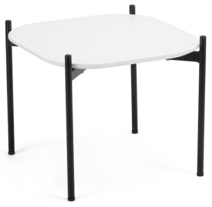 PAPERFLOW Beistelltisch MEET, (B)500 x (T)500 mm, schwarz