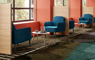 Table d'appoint PAPERFLOW SCANDI, (L) 850 x (P) 500 mm, blanche