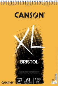 CANSON Bloc à croquis et études XL Bristol, A3