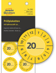 AVERY Zweckform Plaquette de contrôle, 20xx à inscrire,jaune AVERY Zweckform Plaquette de contrôle, 20xx à inscrire,jaune