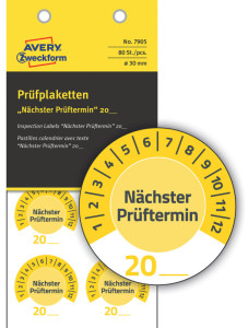 AVERY Zweckform Prüfplaketten 