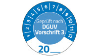 Étiquettes d'inspection AVERY Zweckform « DGUV Regulation 3 », bleues
