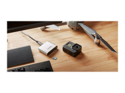 Kingston : MICROSDHC/SDXC UHS-IICARDREADER USB3.2 GEN1 WORKFLOW DUAL-SLOT