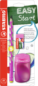 STABILO Kit pour écolier EASYgraph, pour gauchers, rose vif
