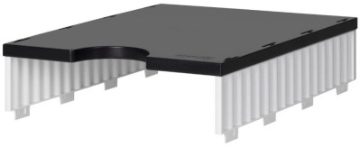 styro Unité de base styrodoc uno, 1 compartiment, noir/noir
