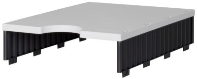 styro Unité de base styrodoc uno, 1 compartiment, noir/noir