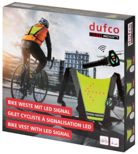 dufco sport Gilet cycliste à signalisation LED, vert clair