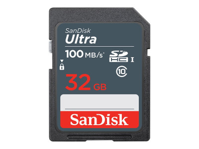 SANDISK : SANDISK ULTRA 32GB SDHC memory card 100MB/S