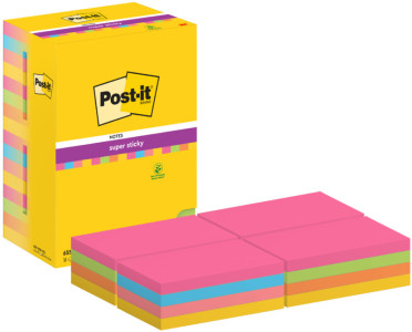 Post-it Bloc-note Super Sticky Notes, 76 x 76 mm Tower
