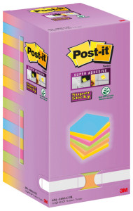 Post-it Bloc-note Super Sticky Notes, 127 x 76 mm, Tower