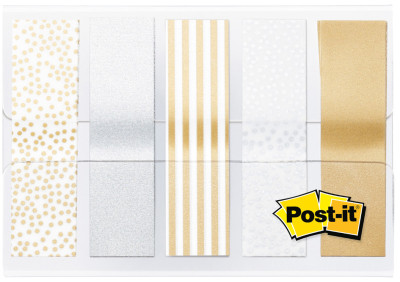 Post-it Marque-pages Index Mini Metallic, 11,9 x 43,2 mm