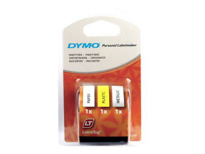 Dymo : LETRATAG STARTER kit 3 ROLLS