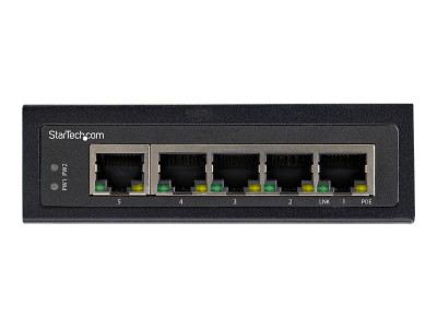 Startech : INDUSTRIAL 5 PORT GIGABIT POE SWITCH - 30W