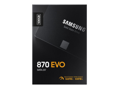 Samsung : SSD 870 EVO 2.5IN 500GB SATA 6 GB/S V-NAND MLC