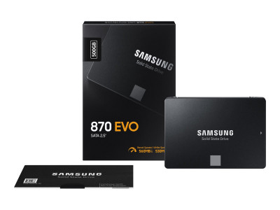 Samsung : SSD 870 EVO 2.5IN 500GB SATA 6 GB/S V-NAND MLC