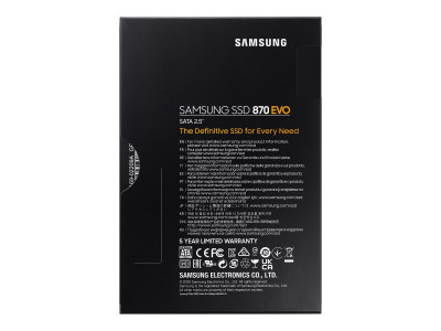 Samsung : SSD 870 EVO 2.5IN 2TGB SATA 6 GB/S V-NAND MLC