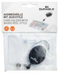 DURABLE Porte-badge avec enrouleur STYLE pour 1 badge DURABLE Porte-badge avec enrouleur STYLE pour 1 badge