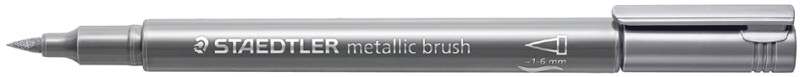 STAEDTLER Pinselstift metallic brush, weiß