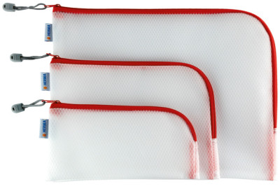 Pochette zippée HERMA « Sacs filet », 230 x 110 mm, verte