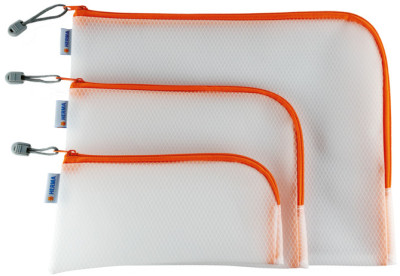 Pochette zippée HERMA « Sacs filet », 230 x 110 mm, verte