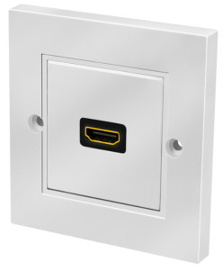 LogiLink Plastron HDMI, femelle HDMI - femelle HDMI, blanc