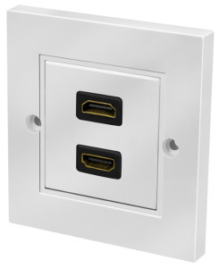 LogiLink Plastron HDMI, femelle HDMI - femelle HDMI, blanc