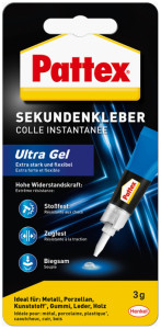 Pattex Colle instantanée Ultra Gel + liquide 3 g GRATUITS