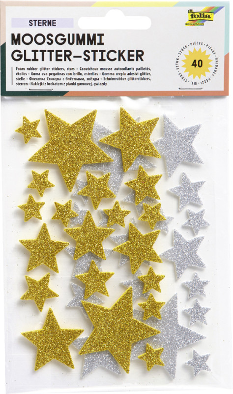 Outus 10 Feuilles Autocollants de Nombre de Paillettes Sticker d