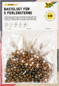 folia Kit d'étoiles en perles, 340 pièces, pastel