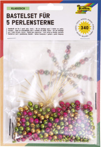 folia Kit d'étoiles en perles, 340 pièces, cuivre