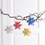 folia Feuilles pliables étoile Bascetta, 75 x 75 mm, blanc folia Feuilles pliables étoile Bascetta, 75 x 75 mm, blanc