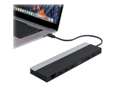 DLH : UNIVERSAL USB-C 4K TRIPLE DISPLAY DOCKING STATION